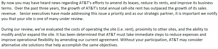 AT&T Letter